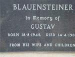 BLAUENSTEINER Gustav 1945-198?