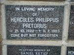 PRETORIUS Hercules Philippus 1922-1983