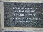 GEYSER Swanie 1909-1985