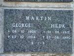 MARTIN George 1906-1984 & Hilda 1917-1990
