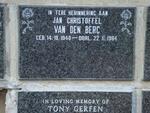 BERG Jan Christoffel, van den 1940-1984