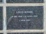 ROODE Louis 1952-1985