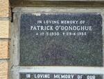 O'DONOGHUE Patrick 1930-1985