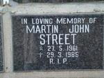 STREET Martin John 1961-1985