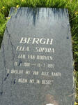 BERGH Ella Sophia nee VAN ROOYEN 1908-1997