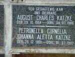 KATZKE August Charles 1904-1986 & Petronella Cornelia Johanna Aletta 1908-1997