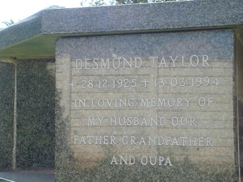 TAYLOR Desmond 1925-1994