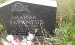 PAPENFUS Amanda 1969-1988