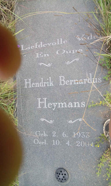 HEYMANS Hendrik Bernardus 1933-2004
