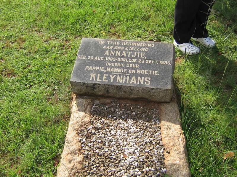 KLEYNHANS Annatjie 1935-1935
