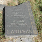 LANDMAN Johan Abraham 1904-1988 & Aletta Johanna 1915-1976