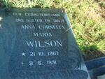 WILSON Anna Cornelia Maria 1907-1991