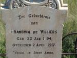 VILLIERS Francina, de 1894-1917