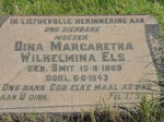 ELS Dina Margaretha Wilhelmina nee SMIT 1869-1943