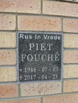 FOUCHÉ Piet 1948-2017