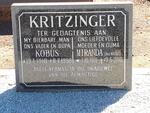 KRITZINGER Kobus 1918-1990 & Miranda MARAIS 1919-2010