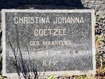 COETZEE Christina Johanna nee MAARTENS 1904-1934