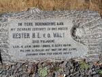 WALT Hester H.E., van der nee VILJOEN 1892-1949