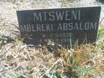 MTSWENI Mbereki Absalom 1933-1996