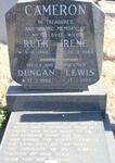 CAMERON Duncan Lewis 1905-1993 & Ruth Irene 1908-1983