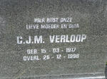 VERLOOP C.J.M. 1917-1998