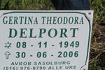 DELPORT Gertina Theodora 1949-2006