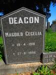 DEACON Magdild Cecelia 1918-1996