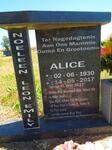 ? Alice 1930-2017