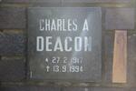 DEACON Charles A. 1917-1994