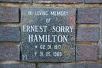 HAMILTON Ernest Sorry 1917-1989