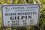 GILPIN Marie Henrietta 1935-2009