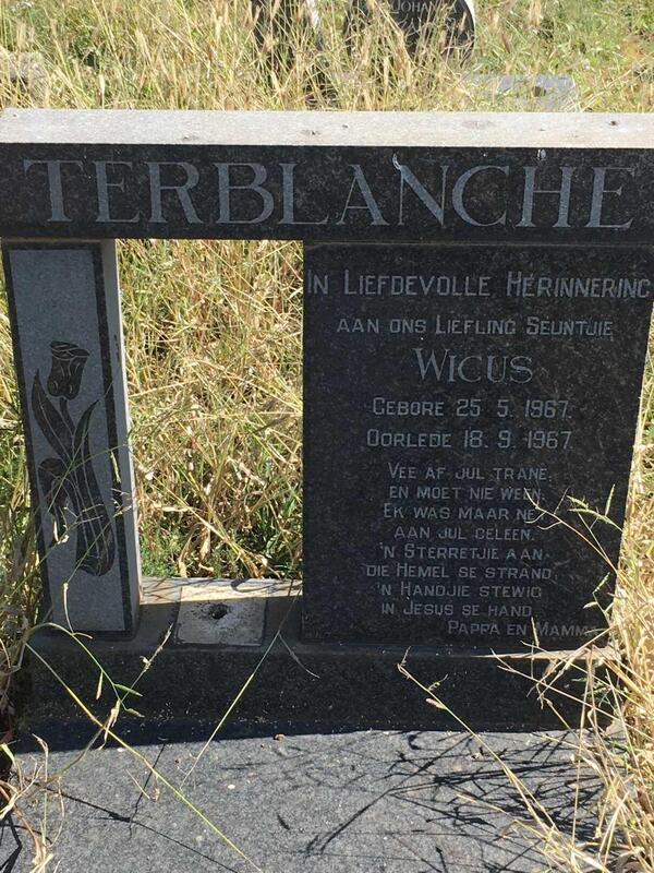 TERBLANCHE Wicus 1967-1967