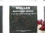 MULLER Marthinus Heunis 1923-2016