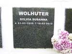 WOLHUTER Sylvia Susanna 1935-2013