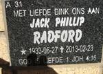 RADFORD Jack Phillip 1933-2013