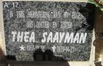 SAAYMAN Thea 1967-2010