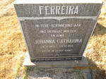 FERREIRA Johanna Catharina 1875-1925