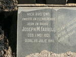 FARRELL Joseph M. 1921-1941