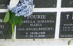 FOURIE Isabella Johanna Maria nee ENGELBRECHT 1908-2006