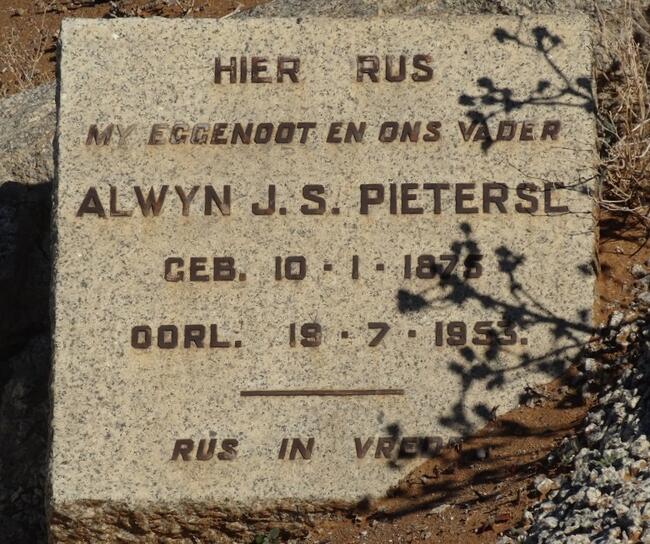 PIETERSE Alwyn J.S. 1875-1953