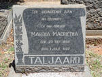 TALJAARD Martha Magrietha 1899-1962