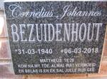 BEZUIDENHOUT Cornelius Johannes 1940-2018