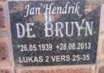 BRUYN Jan Hendrik, de 1939-2013