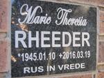 RHEEDER Marie Theresia 1945-2016