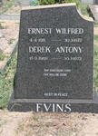 EVINS Ernest Wilfred 1911-1972 :: EVINS Derek Antony 1969-1972