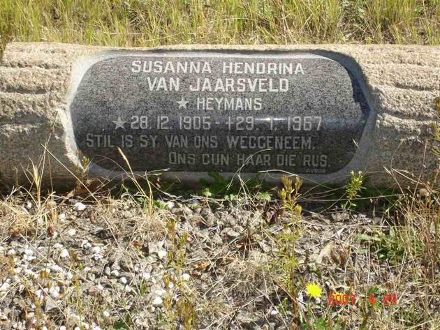 JAARSVELD Susanna Hendrina, van née HEYMANS 1905-1967