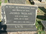 UYS Jacobus Nicolaas 1908-1966