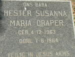 DRAPER Hester Susanna Maria 1963-1964