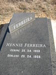 FERREIRA Hennie 1958-1958