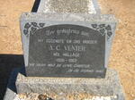 VENTER A.C. nee WALLACE 1906-1963